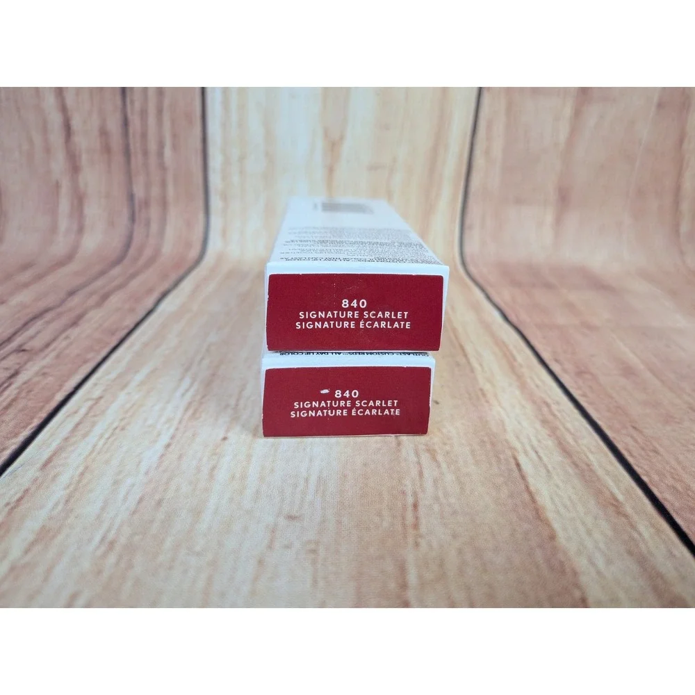2 PK Covergirl Outlast All-Day Lip Color 840 Signature Scarlet‎ Custom Reds 24HR